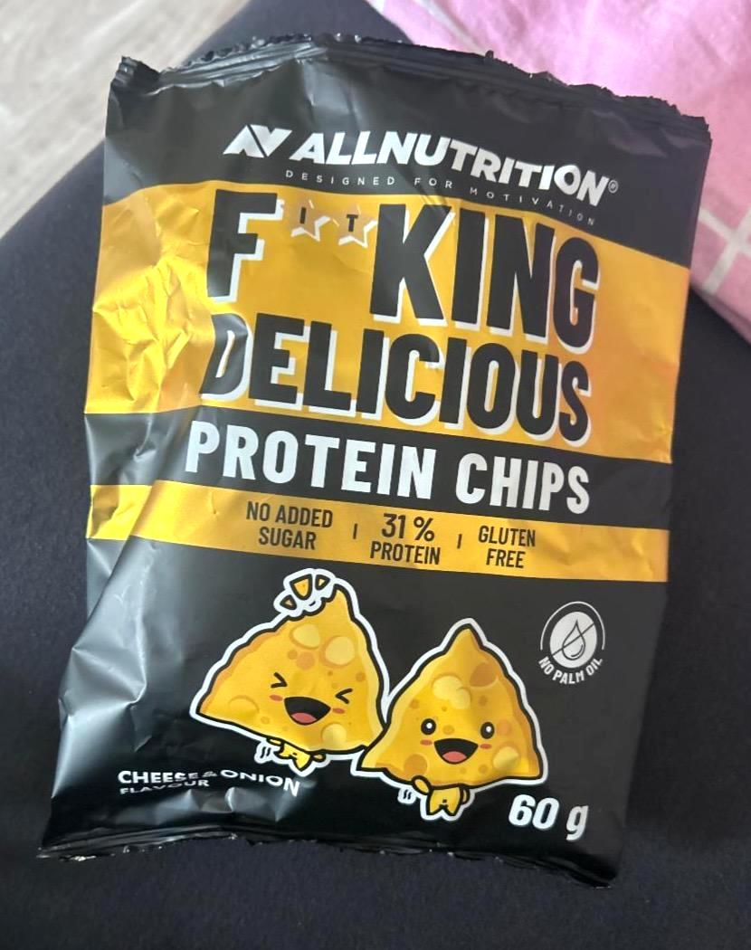 Képek - F**king delicious protein chips Cheese & onion AllNutrition