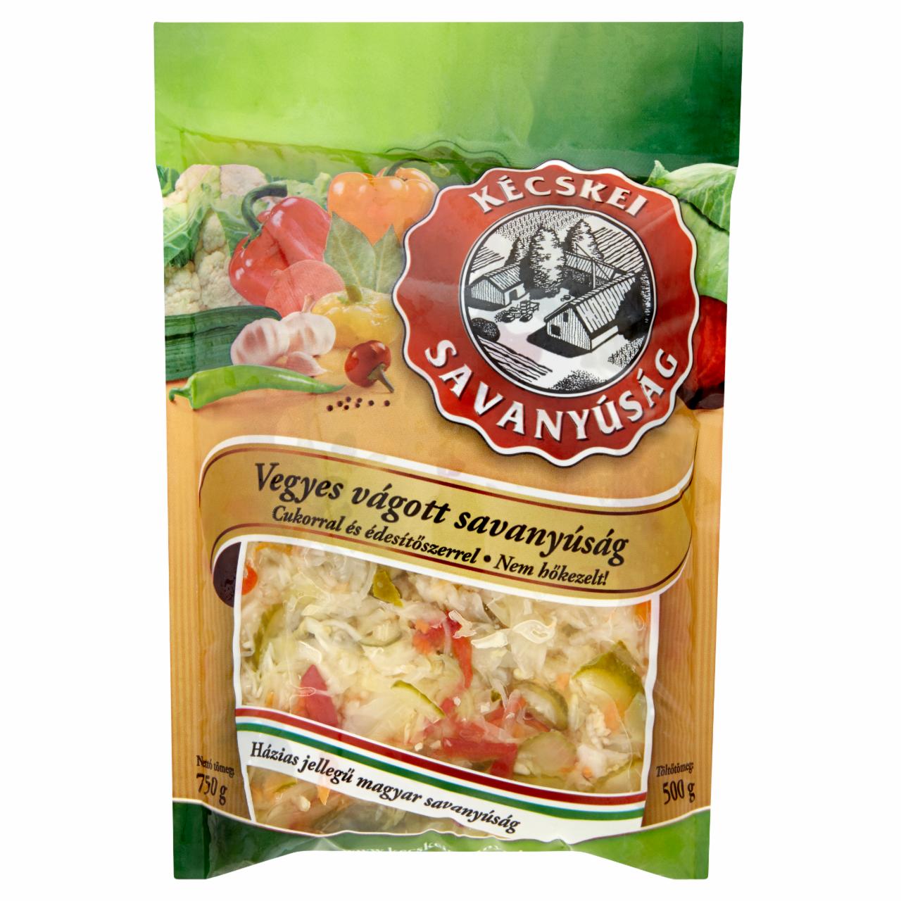 Képek - Kécskei Savanyúság vegyes vágott savanyúság 750 g