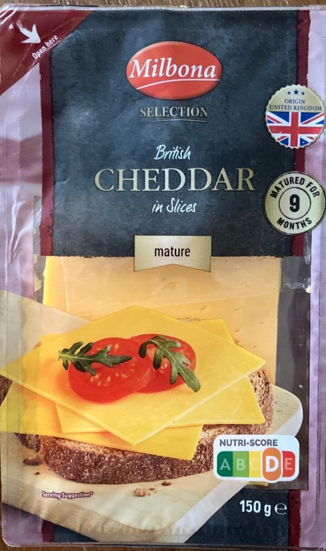 Képek - British cheddar in slices mature Milbona