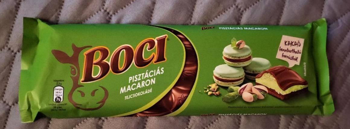 Képek - Boci pisztáciás macaron tejcsokoládé 240 g