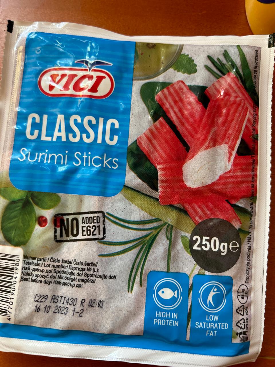Képek - Vici Classic hűtött, surimi rák ízű halrúd 250 g
