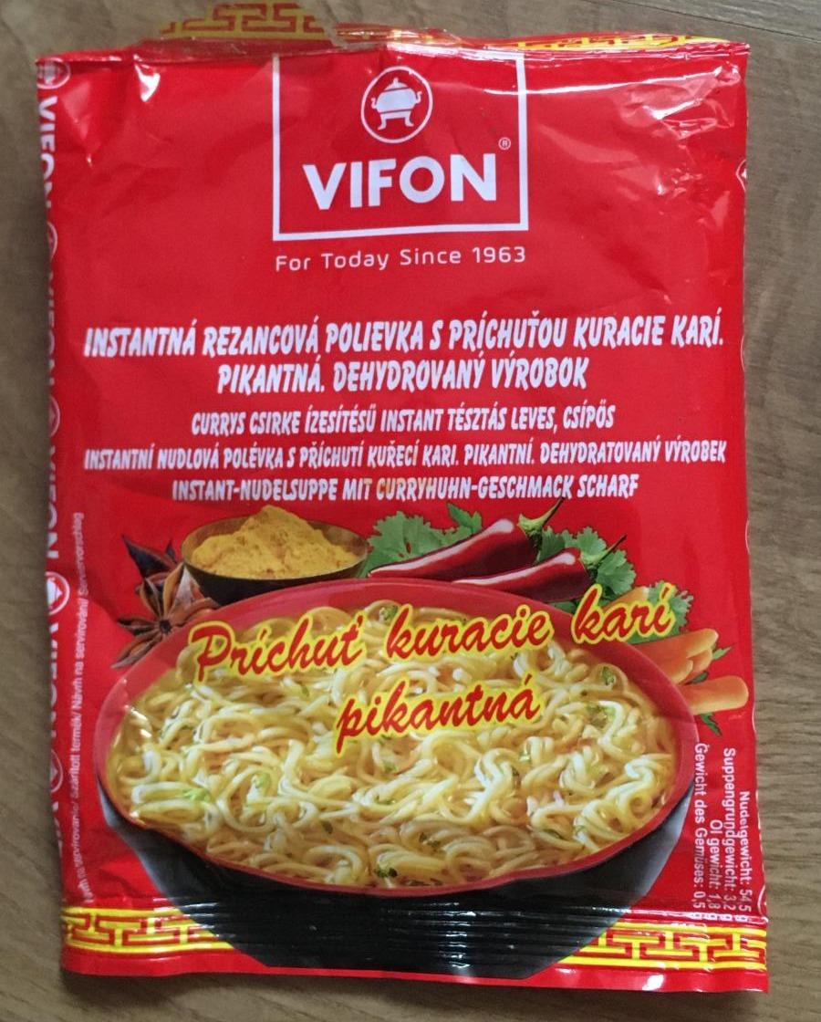 Képek - Currys csirke ízesítésű instant tésztás leves Vifon