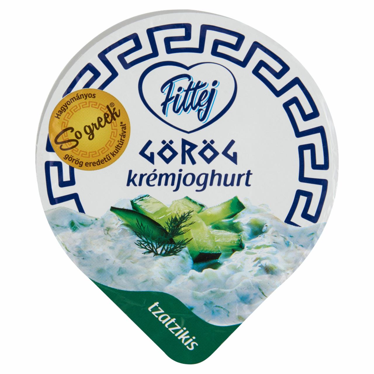 Képek - Fittej tzatzikis görög krémjoghurt 250 g