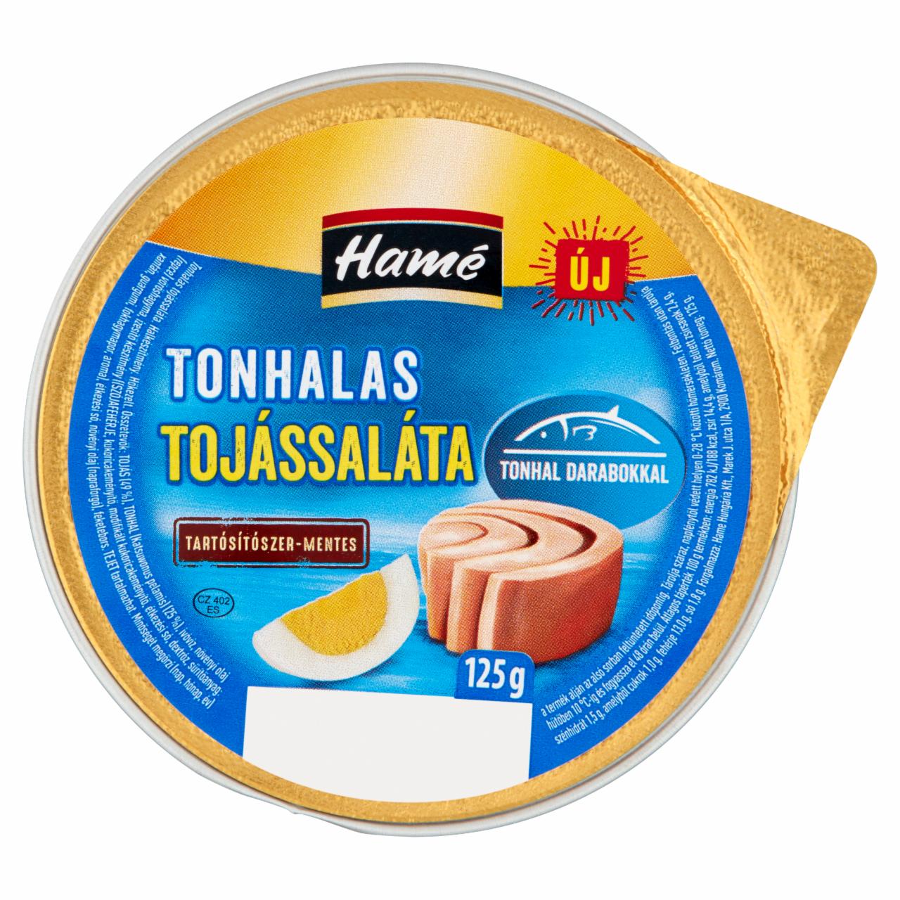 Képek - Hamé tonhalas tojássaláta 125 g