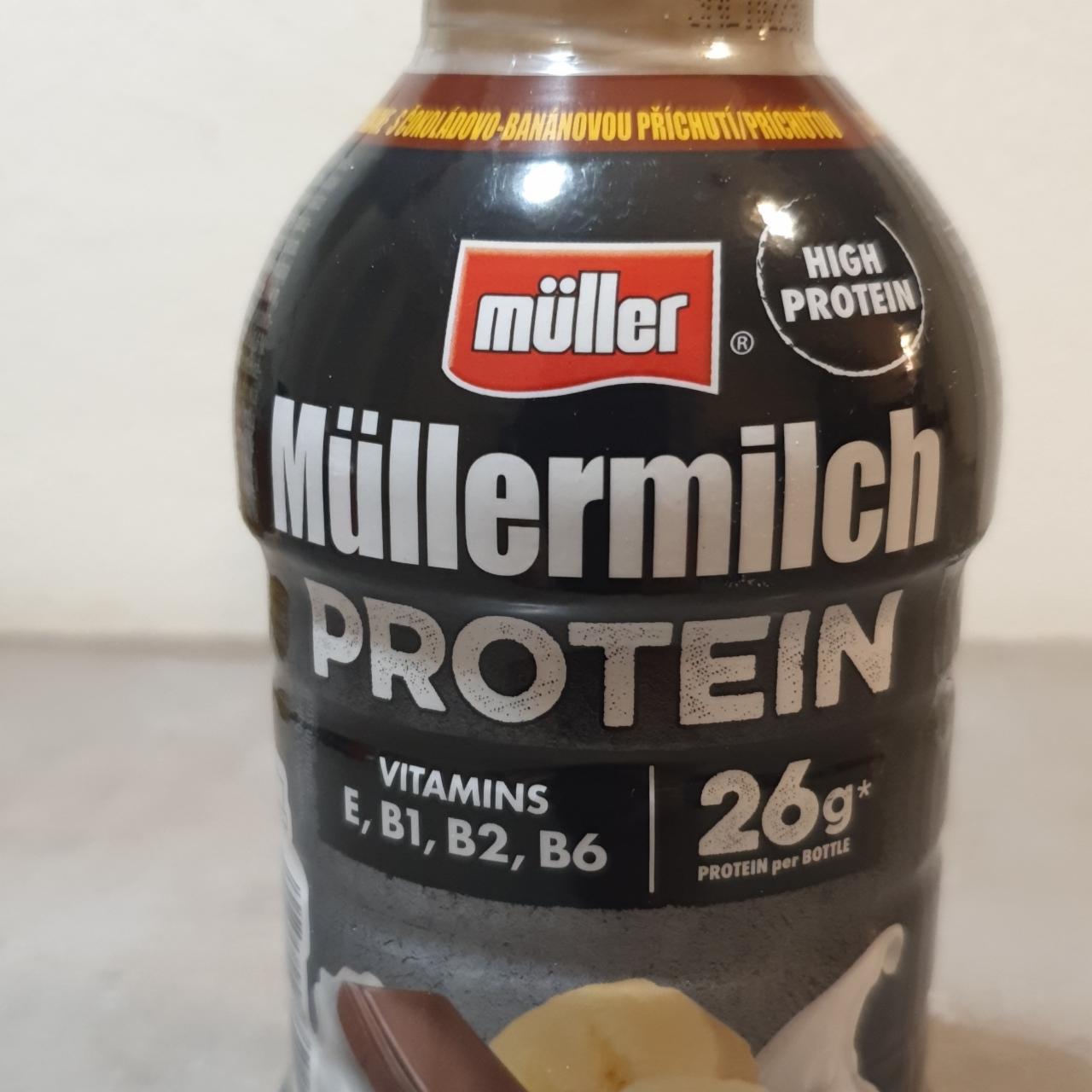 Képek - Müllermilch PROTEIN 26g Čokoládovo-banánovou příchutí müller