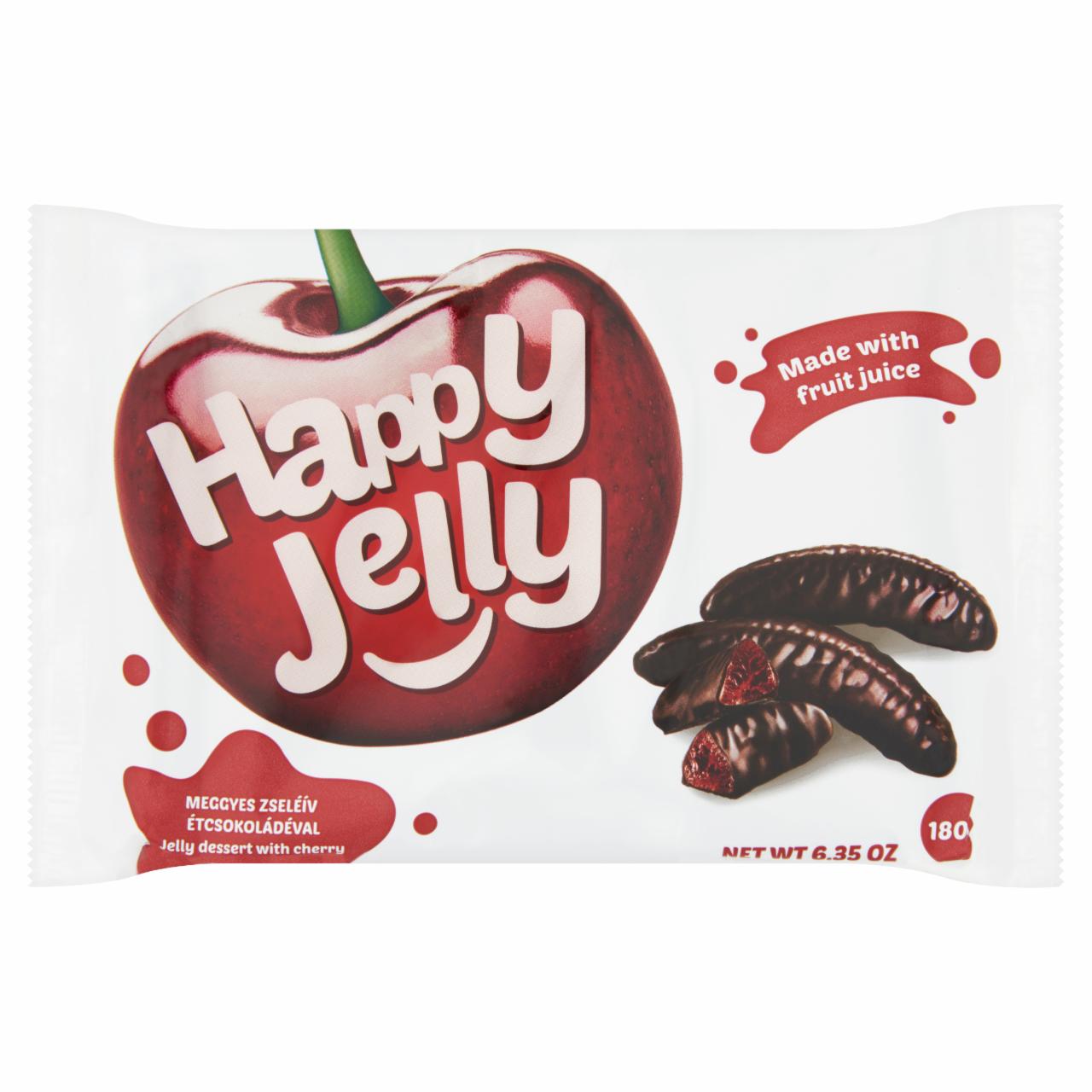 Képek - Happy Jelly meggyes zseléív étcsokoládéval 180 g