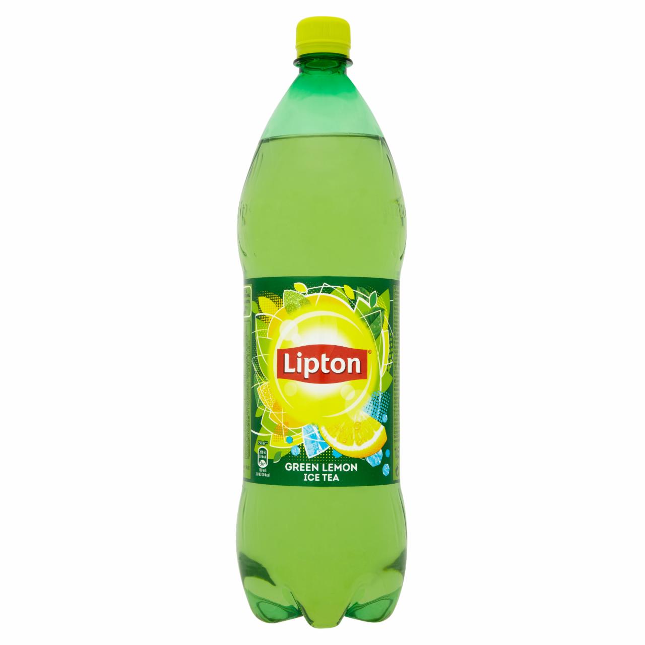 Képek - Lipton Green Lemon Ice Tea csökkentett energiatartalmú citrom ízű szénsavmentes üdítőital 1,5 l