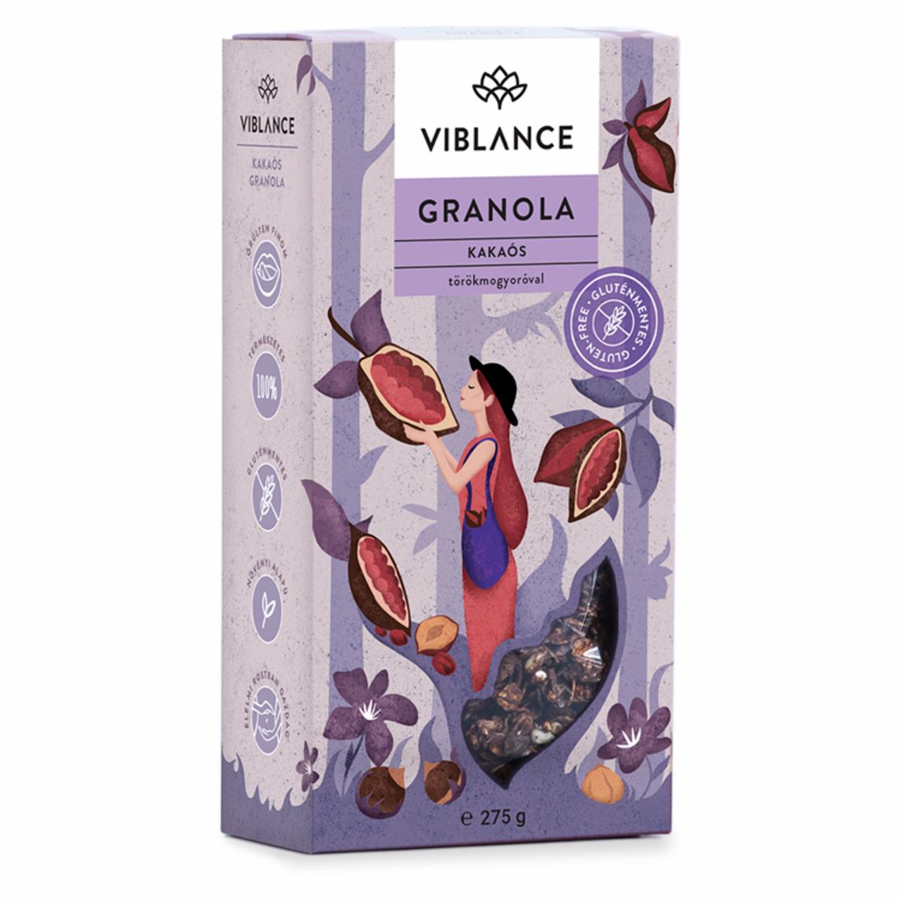 Képek - Viblance gluténmentes kakaós granola törökmogyoróval 275 g