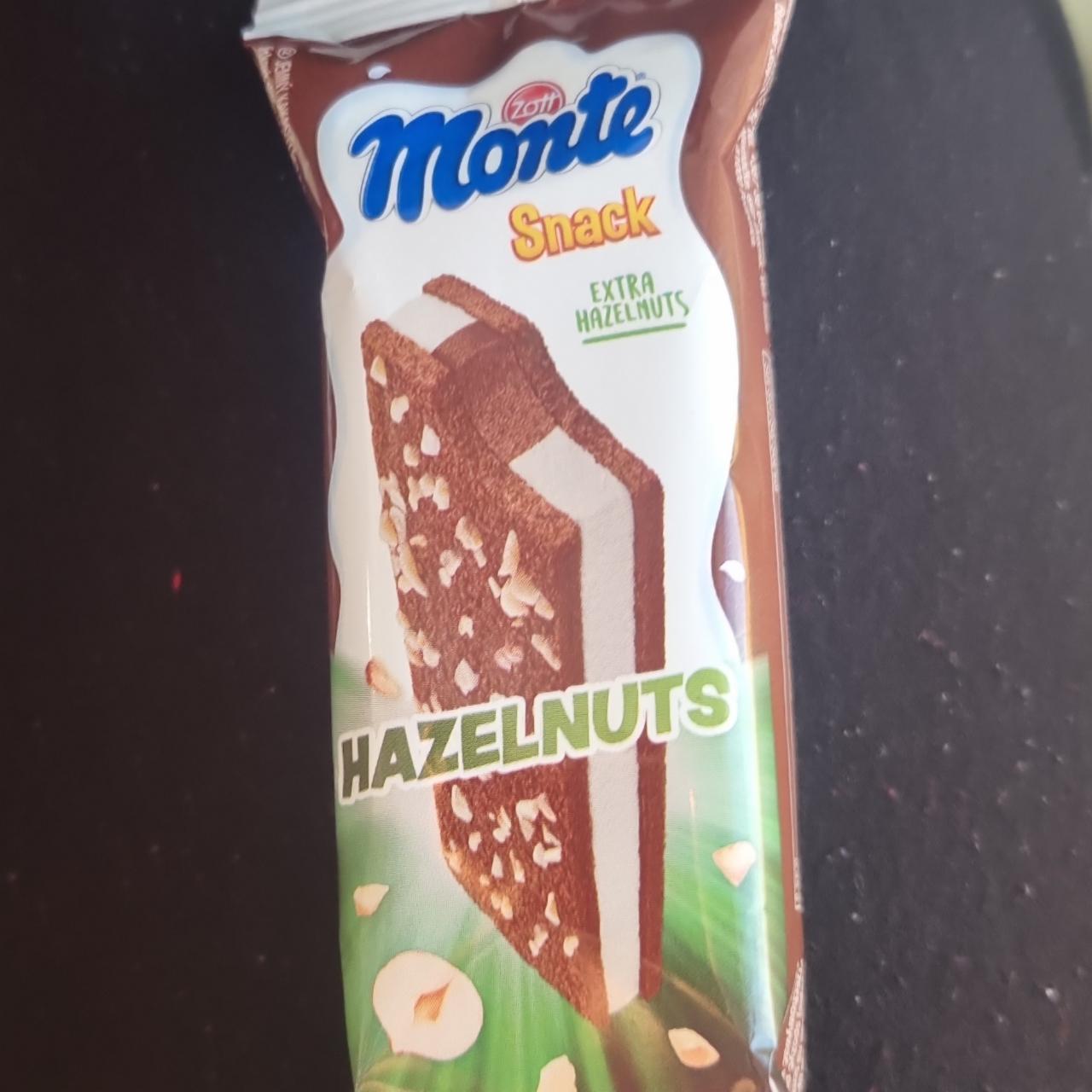 Képek - Zott Monte Snack tejes, tejcsokoládés-mogyorós krémmel töltött sütemény 29 g