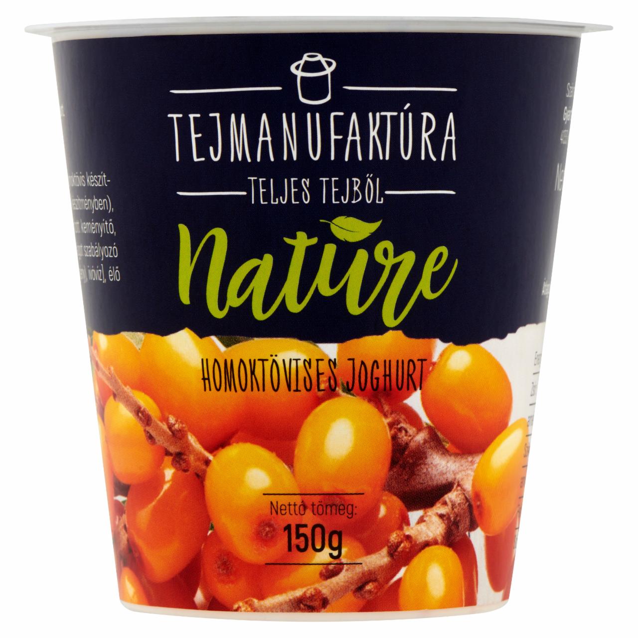 Képek - Tejmanufaktúra Nature homoktövises joghurt 150 g