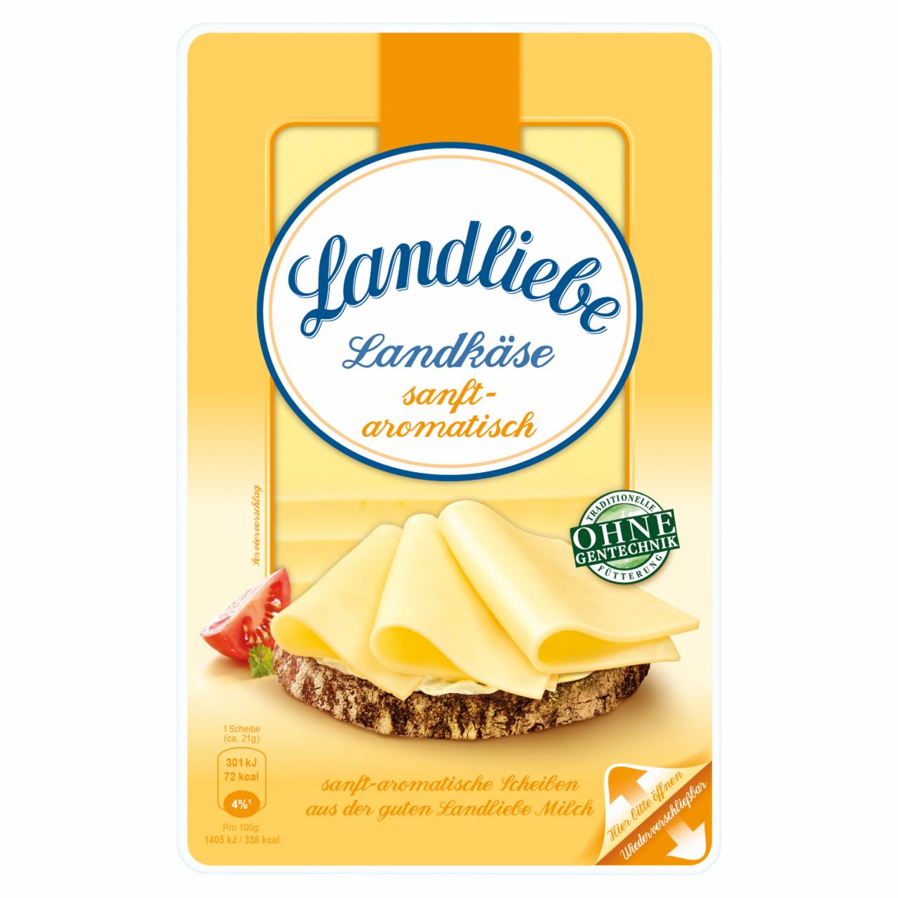 Képek - Landliebe enyhén aromás ízű szeletelt sajt 150 g