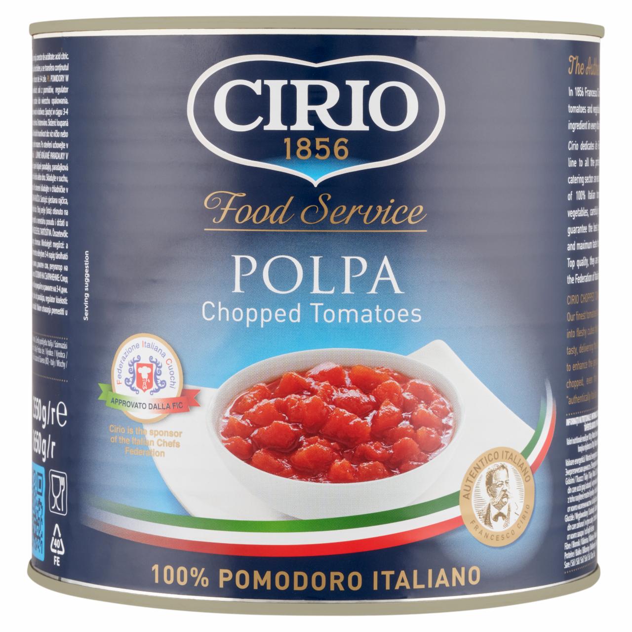 Képek - Cirio aprított paradicsom 2550 g