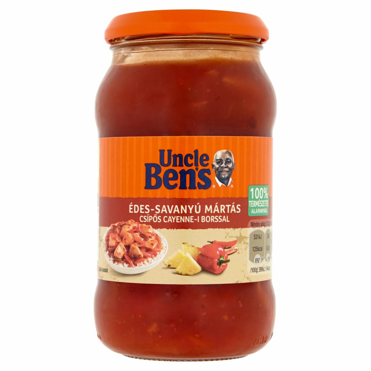 Képek - Uncle Ben's édes-savanyú mártás csípős cayenne-i borssal 400 g