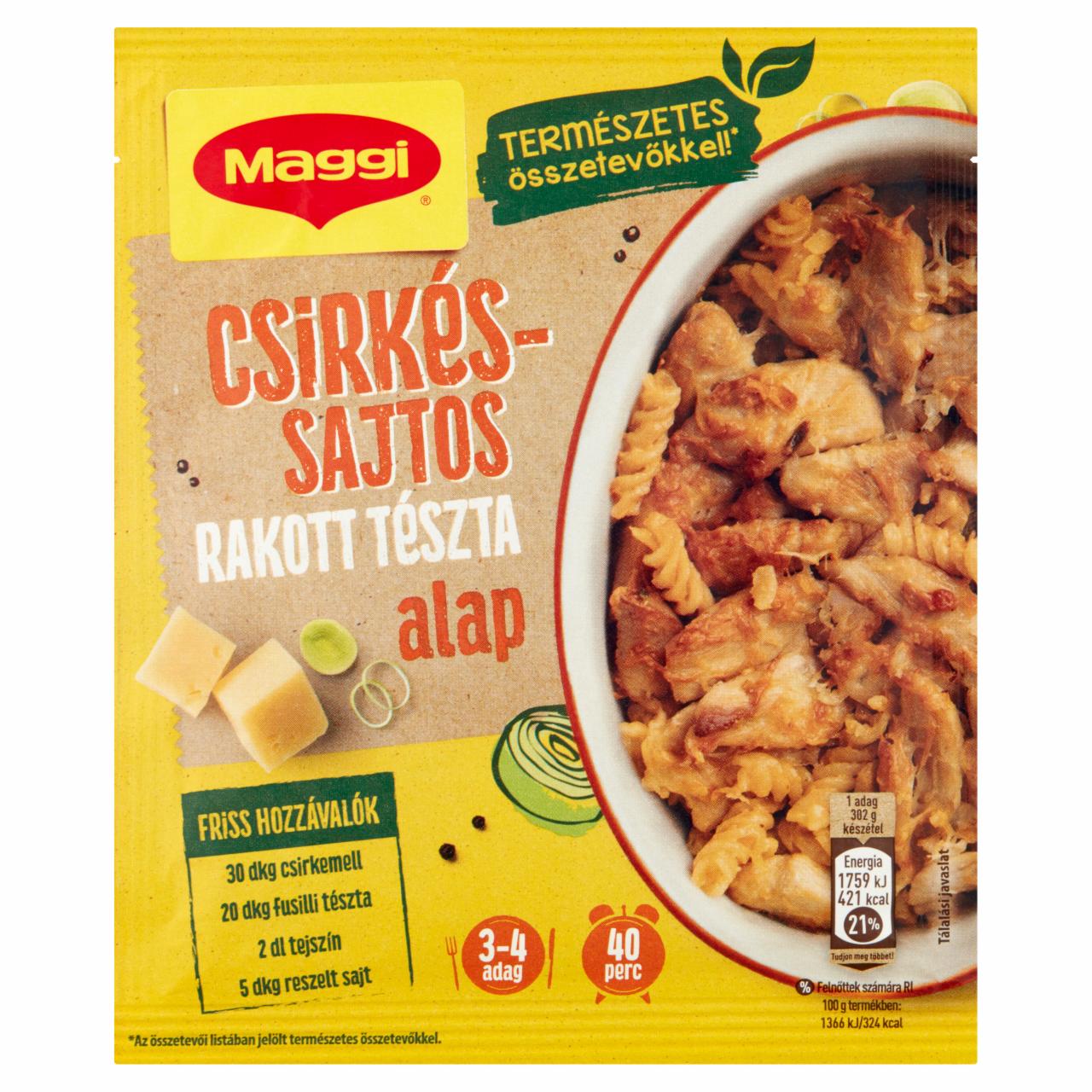 Képek - Maggi csirkés-sajtos rakott tészta alap 39 g
