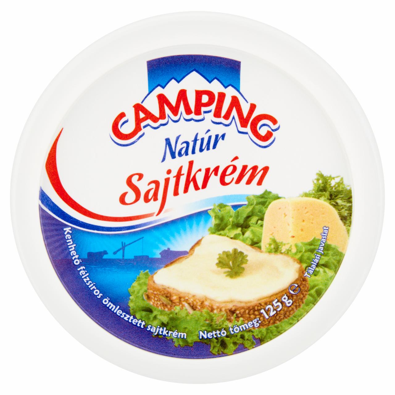 Képek - Camping natúr kenhető félzsíros ömlesztett sajtkrém 125 g