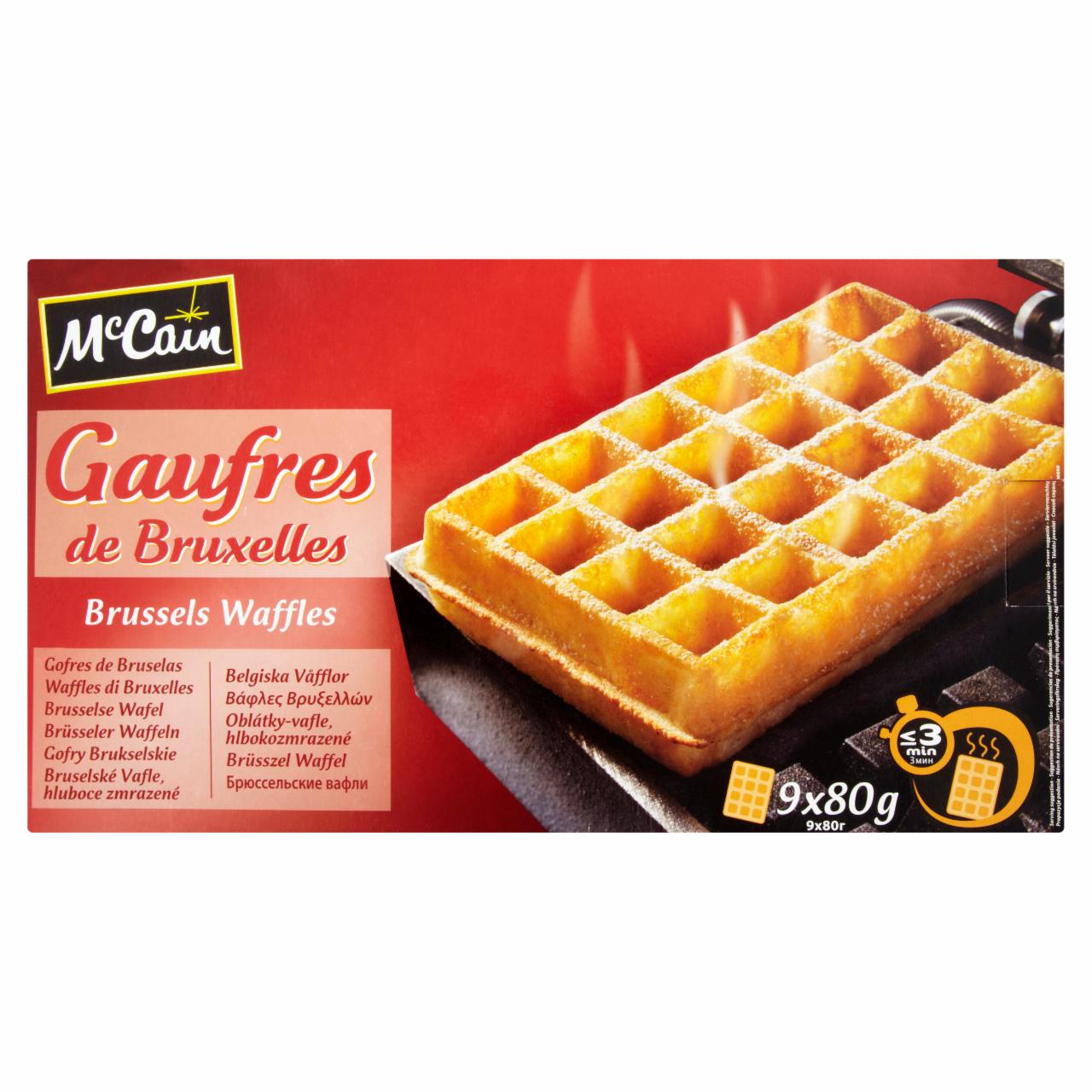 Képek - McCain gyorsfagyasztott Brüsszel waffel 9 x 80 g