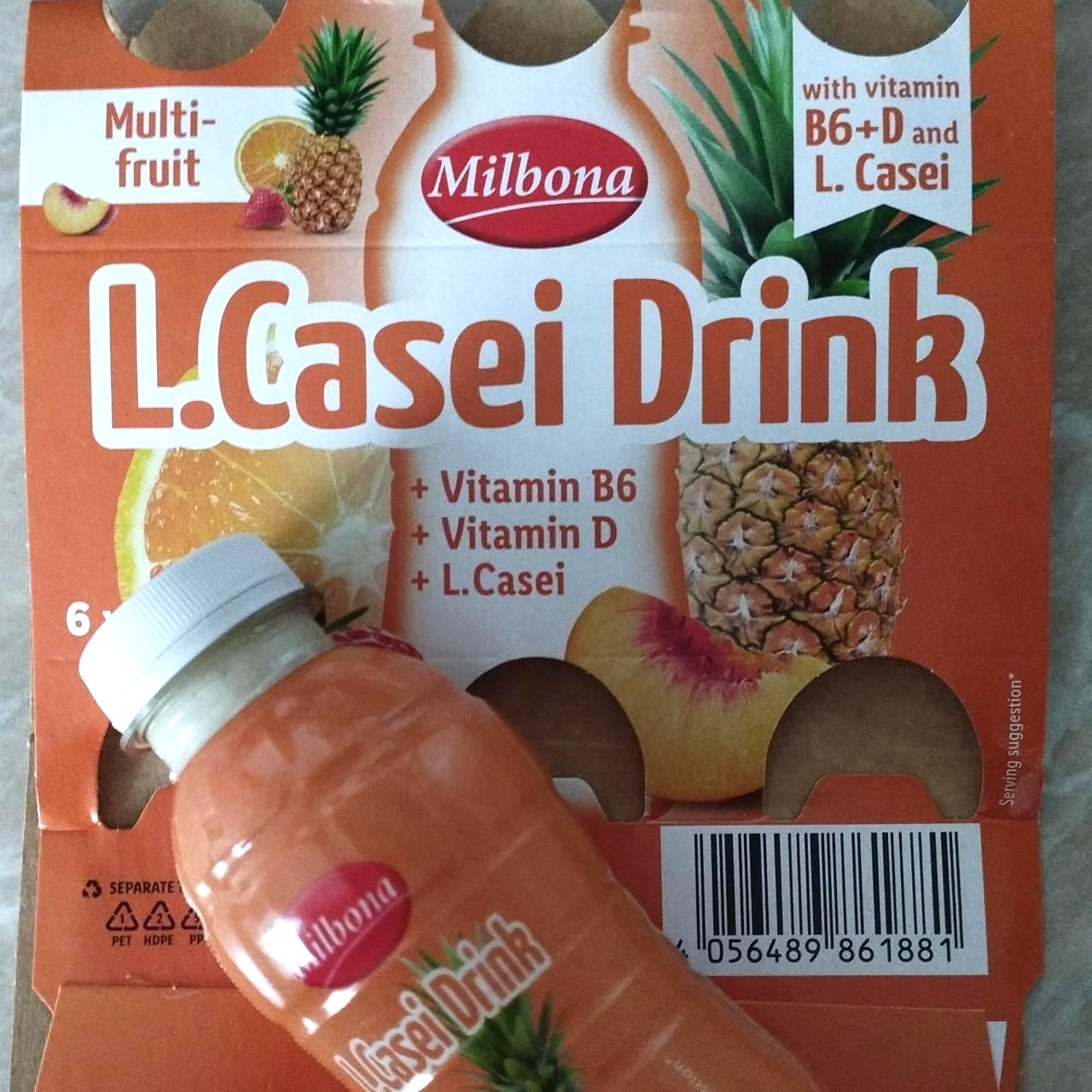 Képek - L.Casei drink joghurt ital Multi-Fruit Milbona