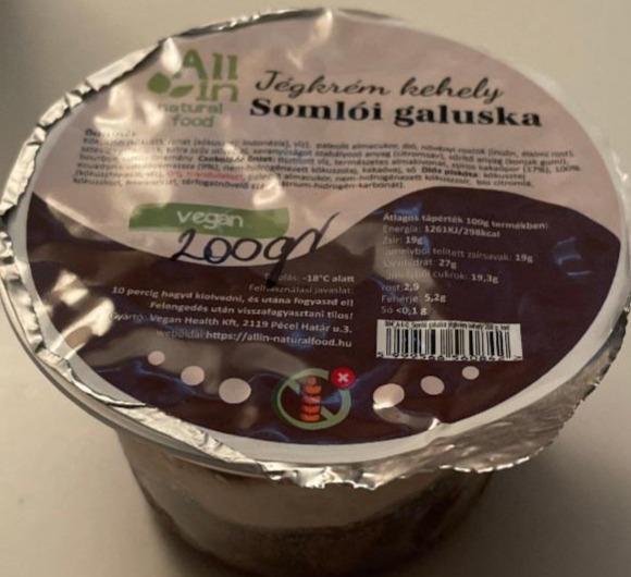 Képek - Jégkrém kehely somlói galuska All in natural food