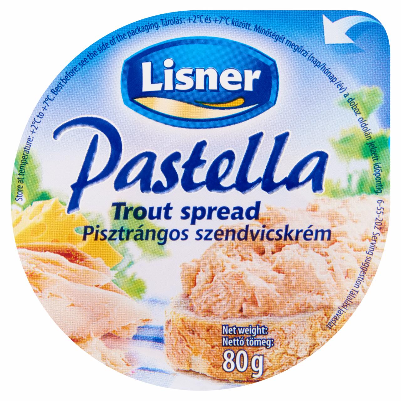 Képek - Lisner Pastella pisztrángos szendvicskrém 80 g