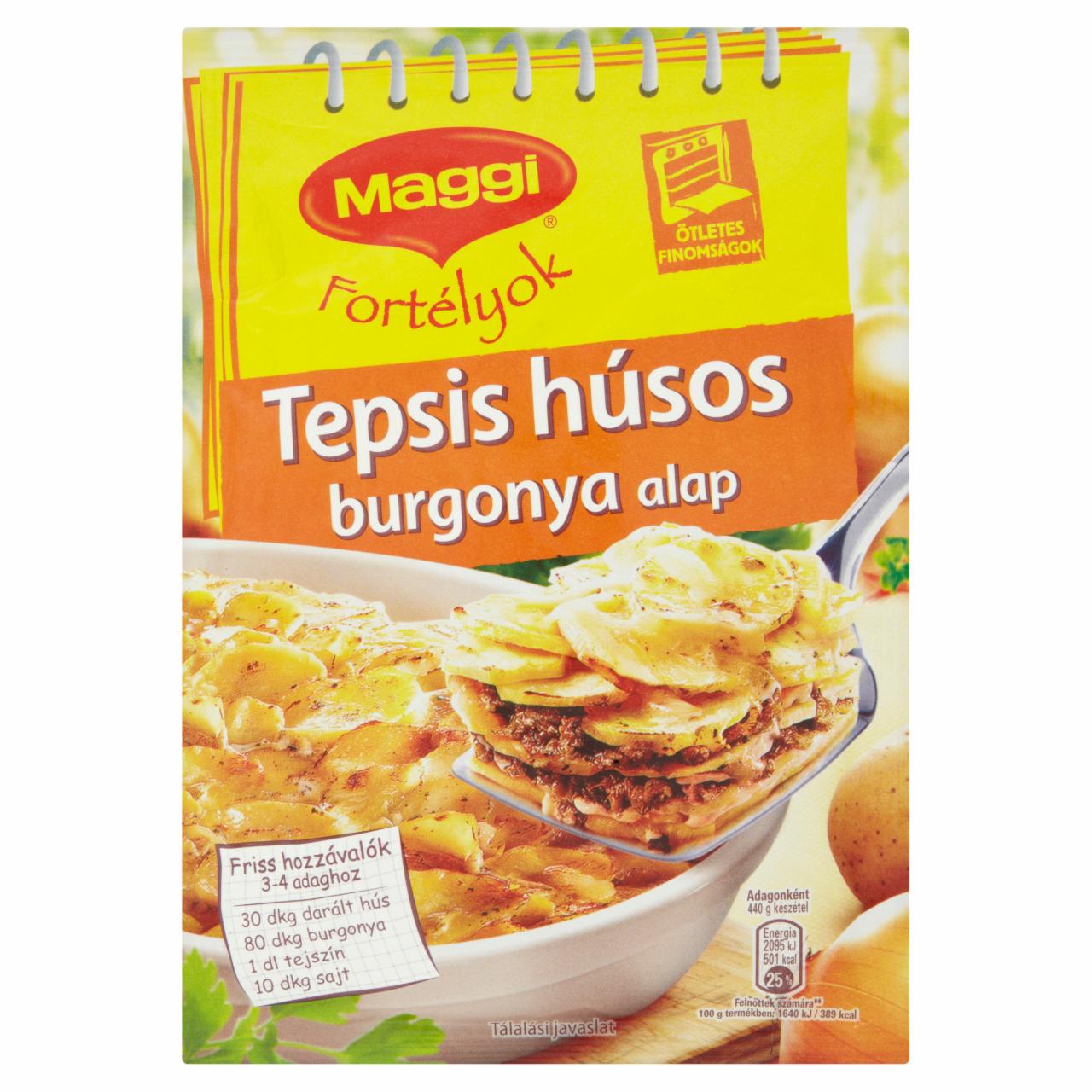 Képek - Maggi Fortélyok Tepsis húsos burgonya alap 50 g