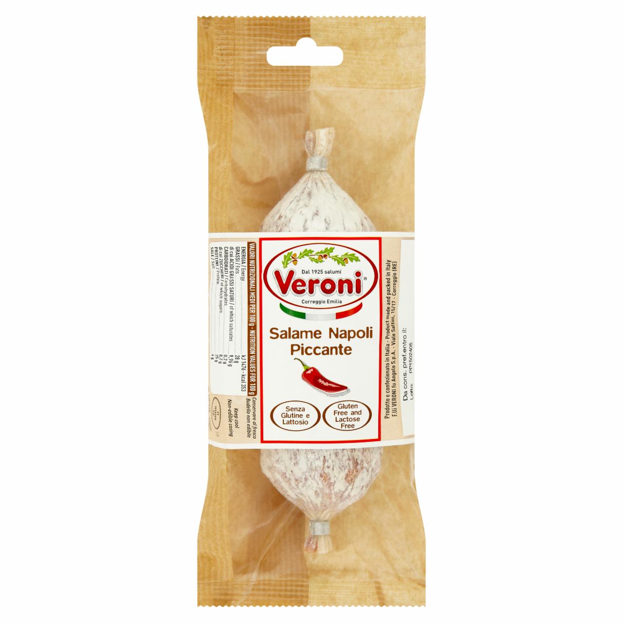 Képek - Veroni Napoli Piccante szalámi 200 g