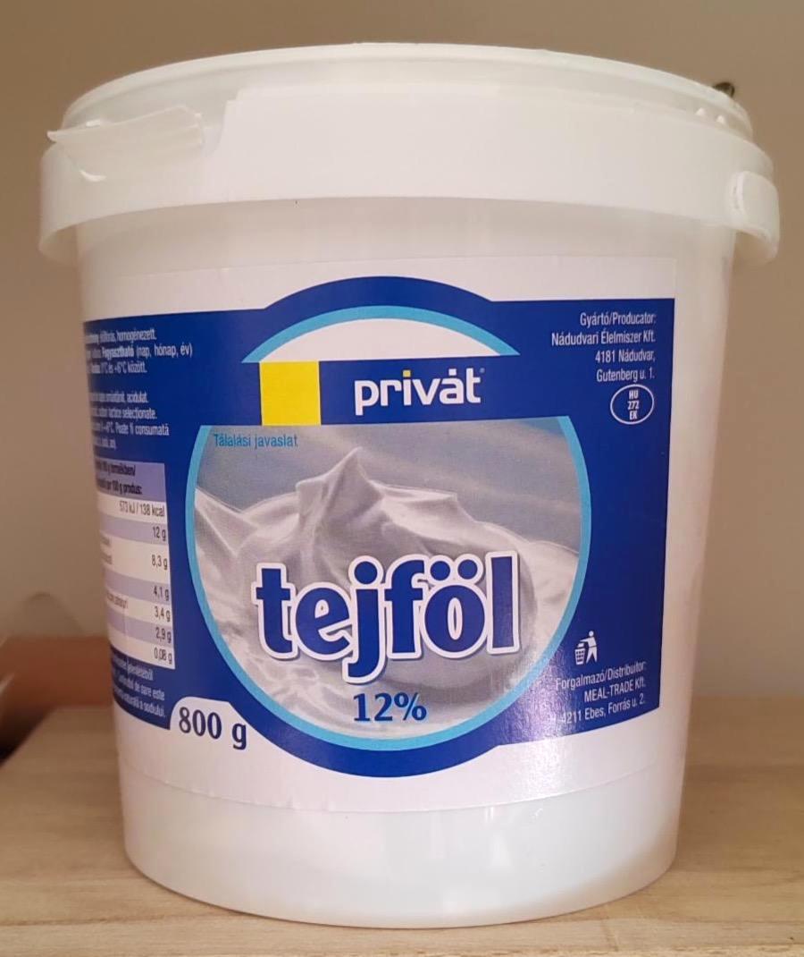 Képek - Tejföl 12% Privát