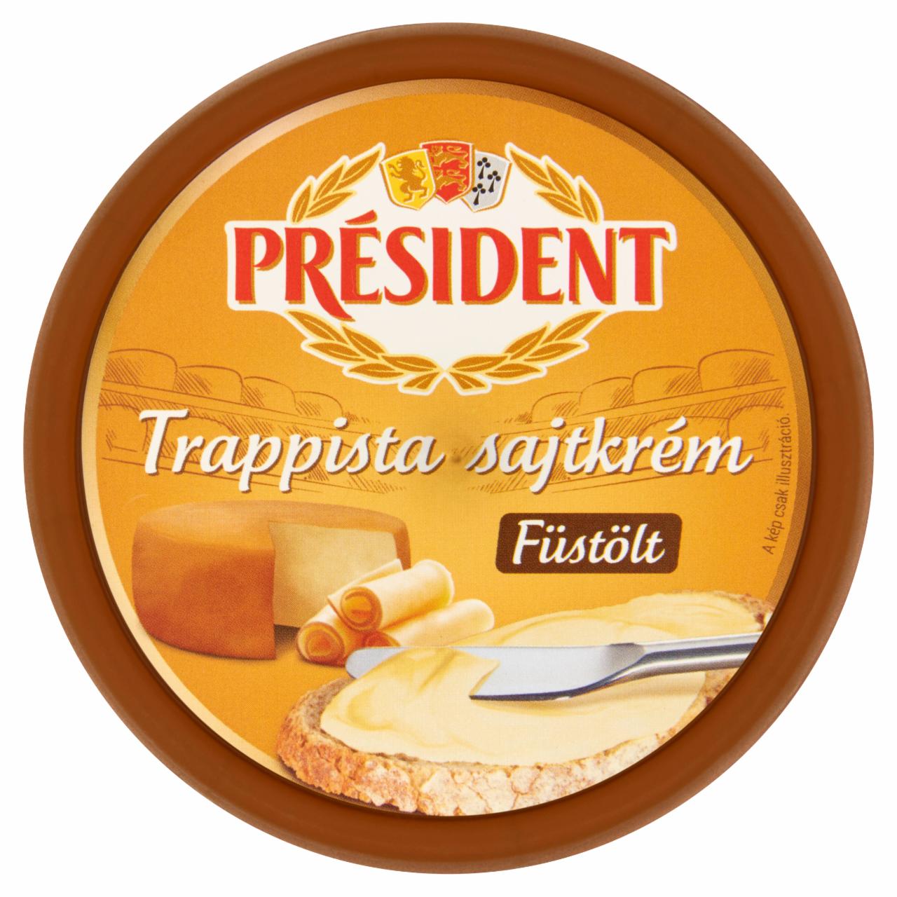 Képek - Président füstölt trappista sajtkrém 125 g