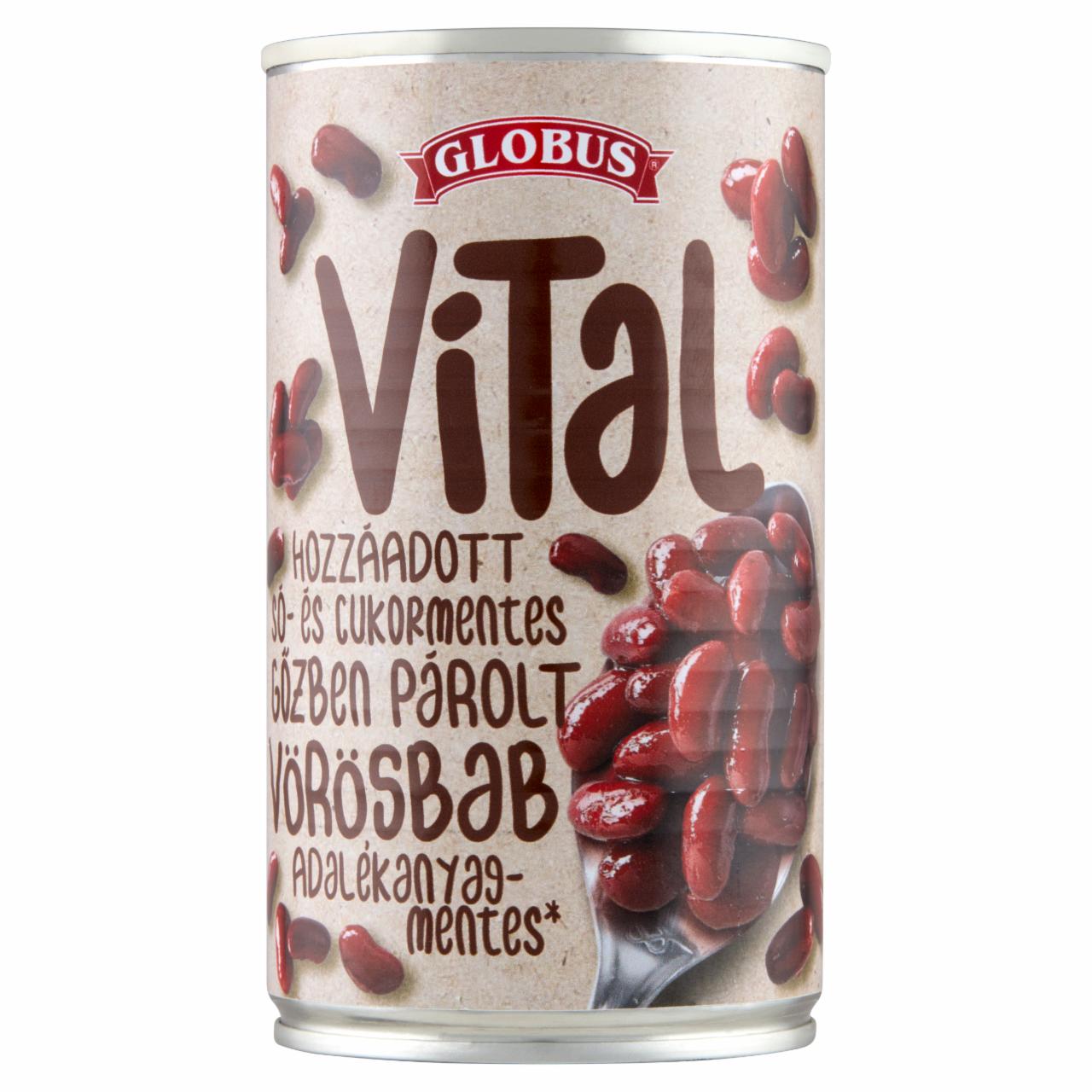 Képek - Globus Vital gőzben párolt vörösbab 285 g