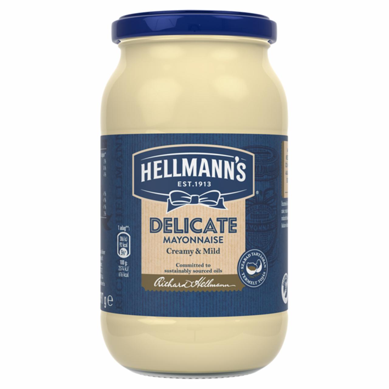 Képek - Hellmann's Delicate üveges majonéz 397 g 