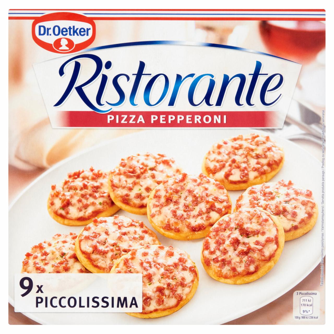 Képek - Dr. Oetker Ristorante Pizza Pepperoni gyorsfagyasztott mini pizza 216 g