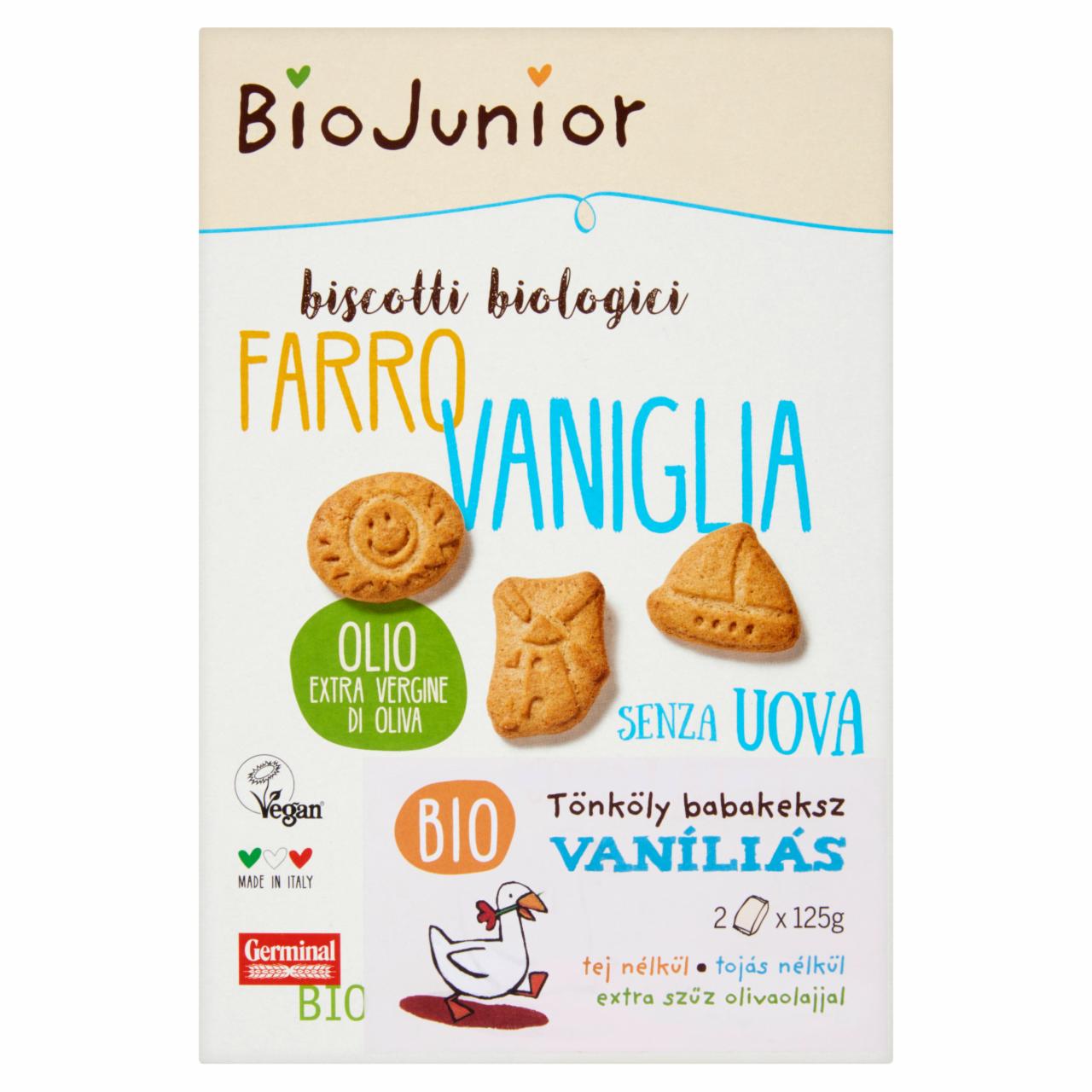 Képek - BioJunior BIO vaníliás tönköly babakeksz 2 x 125 g