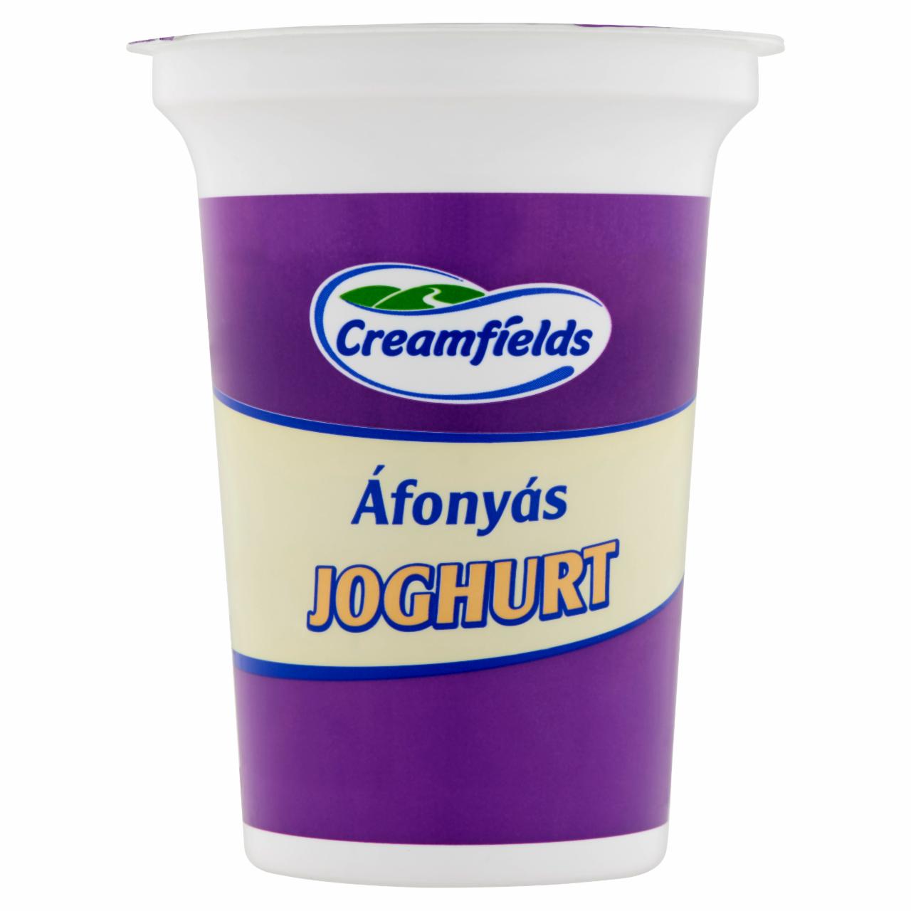 Képek - Creamfields élőflórás, zsírszegény áfonyás joghurt 375 g