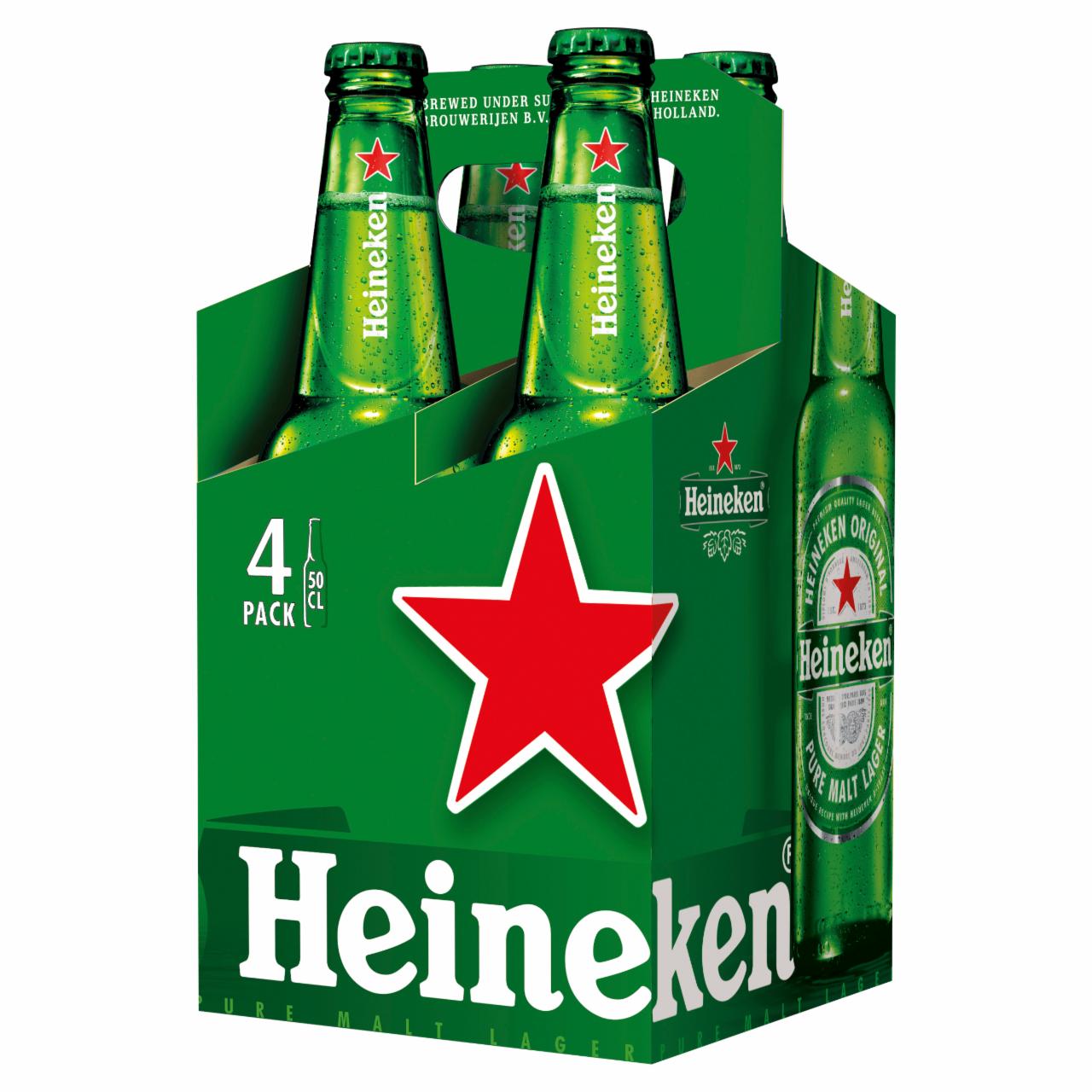 Képek - Heineken minőségi világos sör 5% 4 x 0,5 l üveg