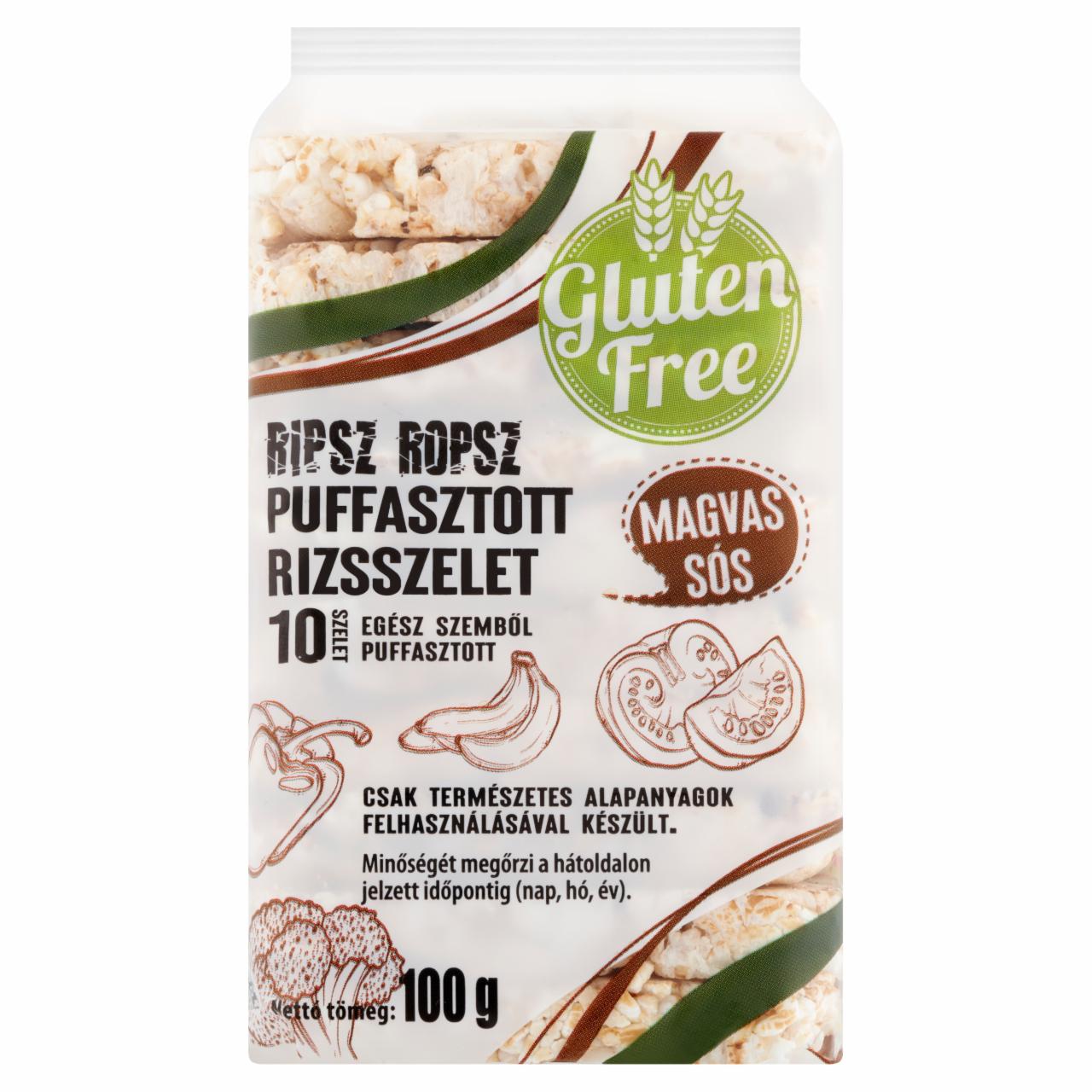 Képek - Ripsz Ropsz magvas, sós puffasztott rizsszelet 100 g