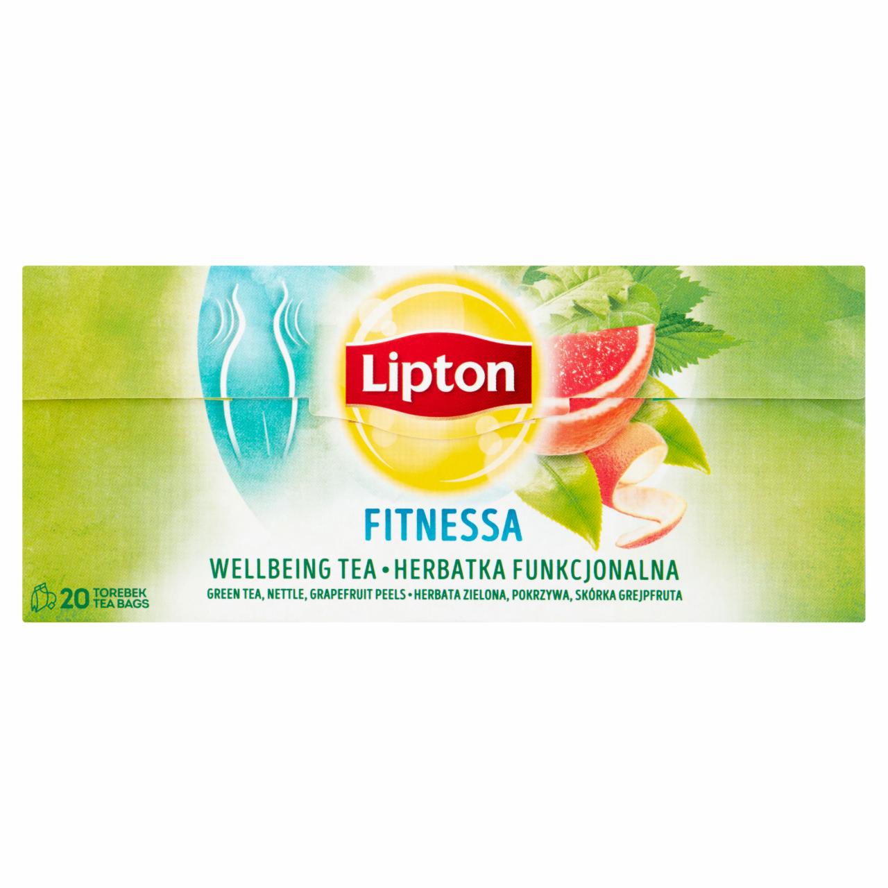 Képek - Lipton Fitnessa ízesített zöld tea és herbatea 20 filter