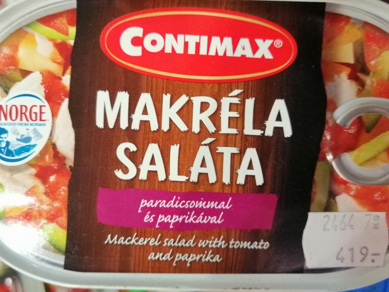 Képek - Makrélasaláta paradicsommal és paprikával Contimax