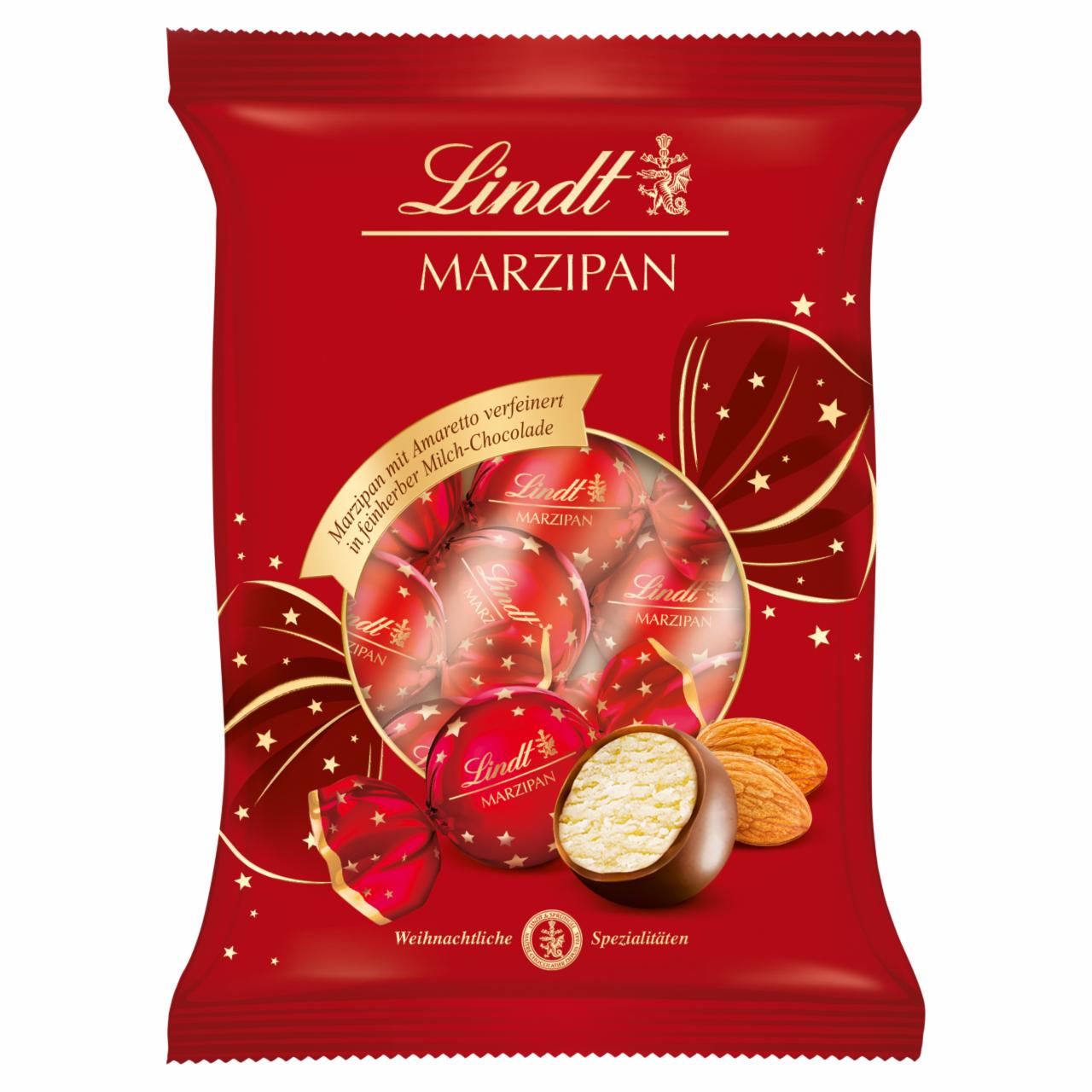 Képek - Lindt Marzipan tejcsokoládé amaretto ízű marcipános desszert töltelékkel 5 db 100 g