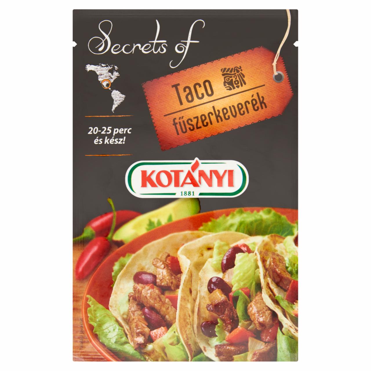 Képek - Kotányi Secrets of Mexico taco fűszerkeverék 20 g