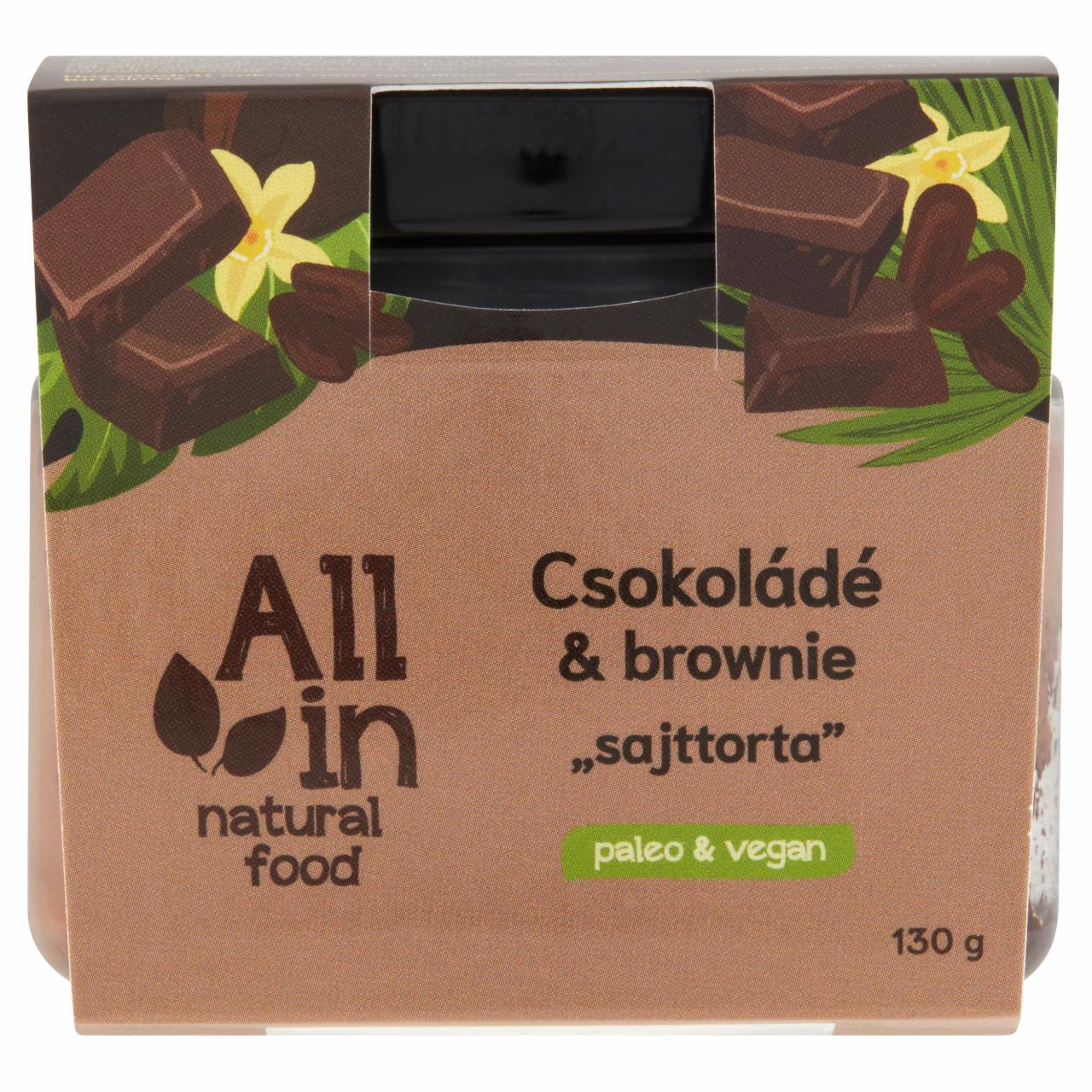 Képek - ALL IN natural food paleo & vegan csokoládé & brownie „sajttorta
