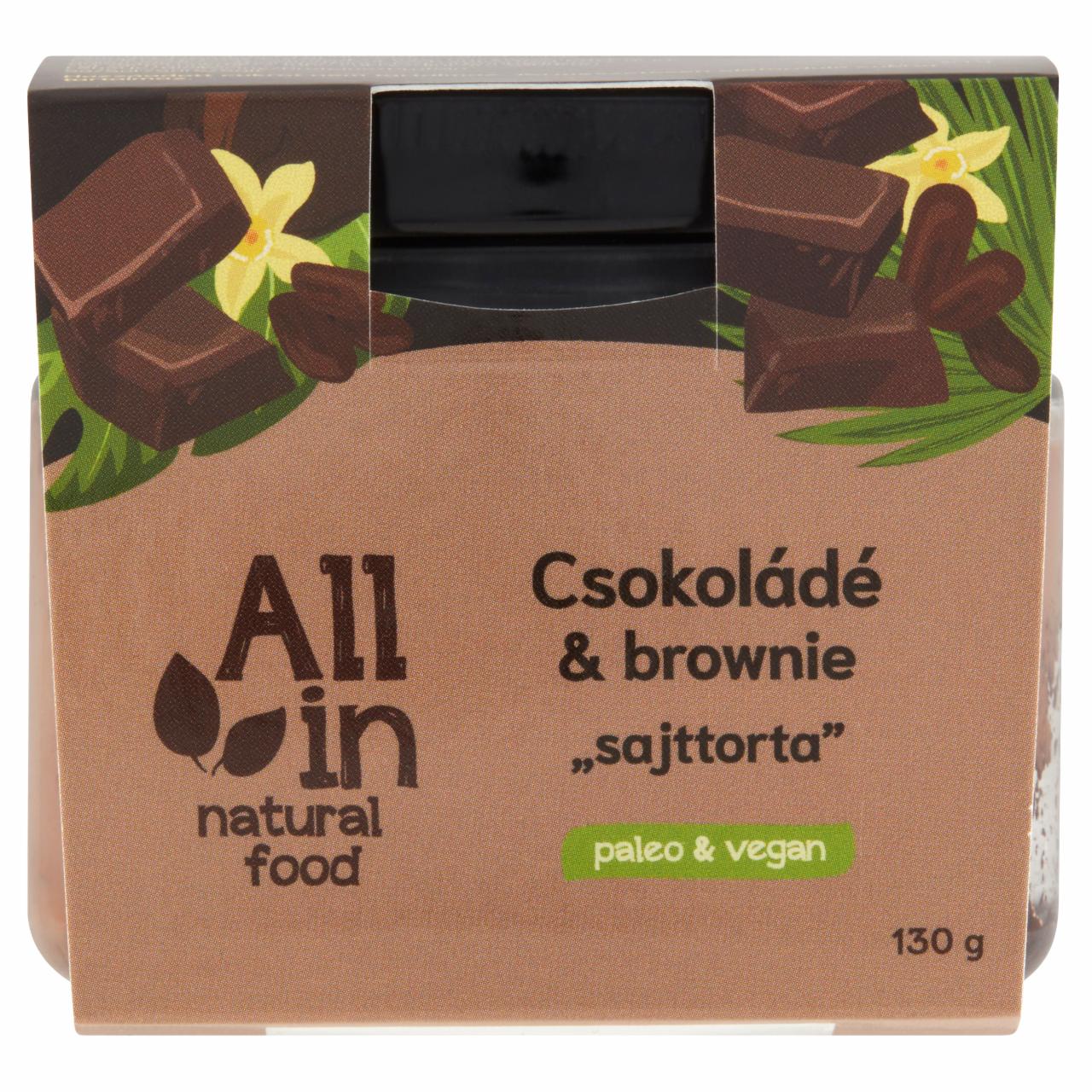 Képek - ALL IN natural food paleo & vegan csokoládé & brownie „sajttorta