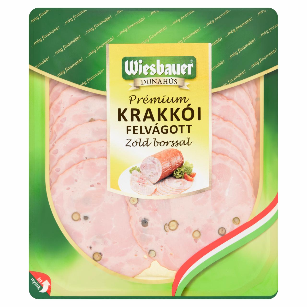 Képek - Wiesbauer Prémium krakkói felvágott zöld borssal 80 g