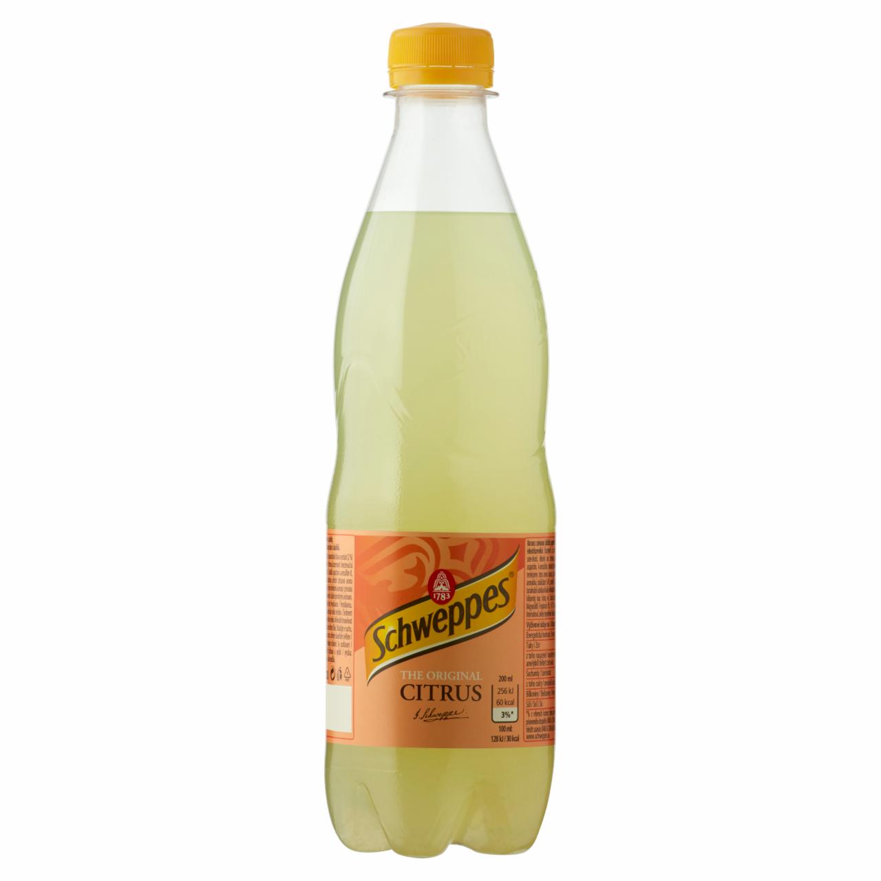 Képek - Schweppes Citrus narancs szénsavas üdítőital cukorral és édesítőszerekkel 0,5 l