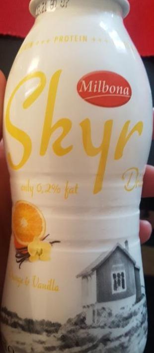 Képek - Skyr drink 0.2% fat orange & vanilia Milbona