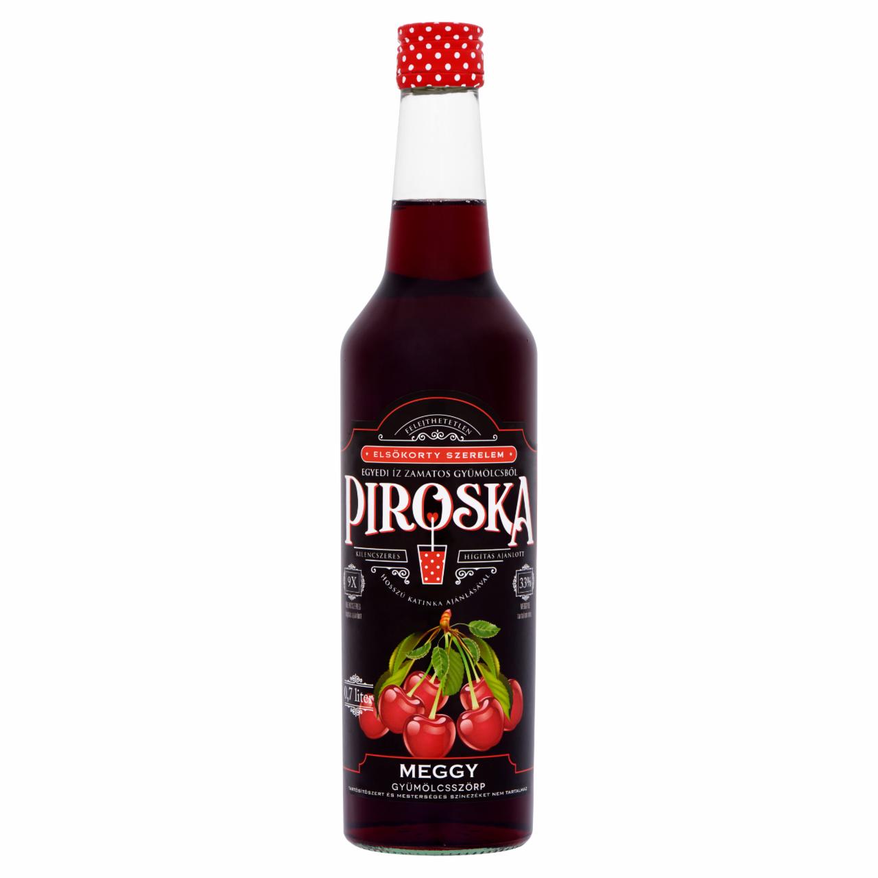 Képek - Piroska meggy gyümölcsszörp 0,7 l