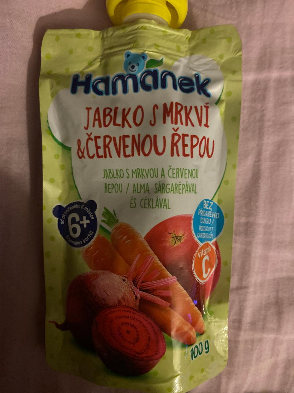 Képek - Hamánek alma sárgarépával és céklával gyümölcs-zöldségpüré 6 hónapos kortól