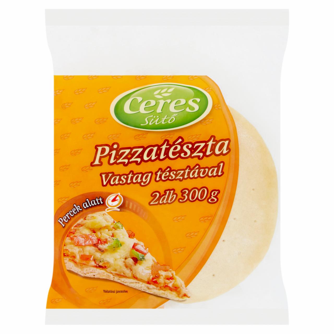 Képek - Ceres Sütő pizzatészta vastag tésztával 2 db 300 g