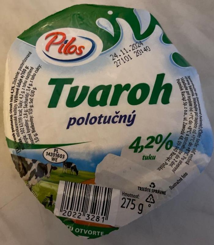 Képek - Tvaroh polotučný 4,2% Pilos