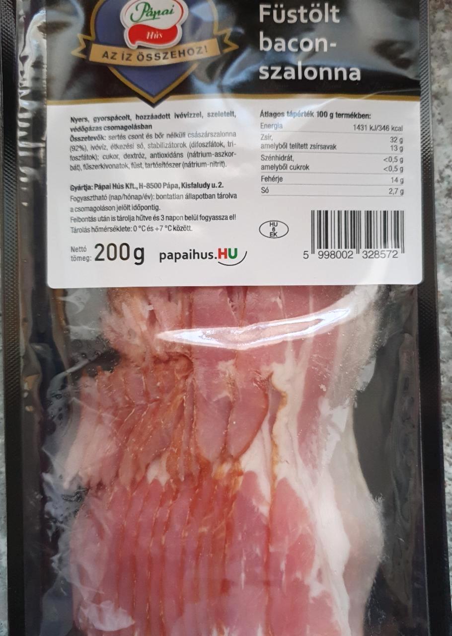 Képek - Füstölt bacon szalonna Pápai Hús
