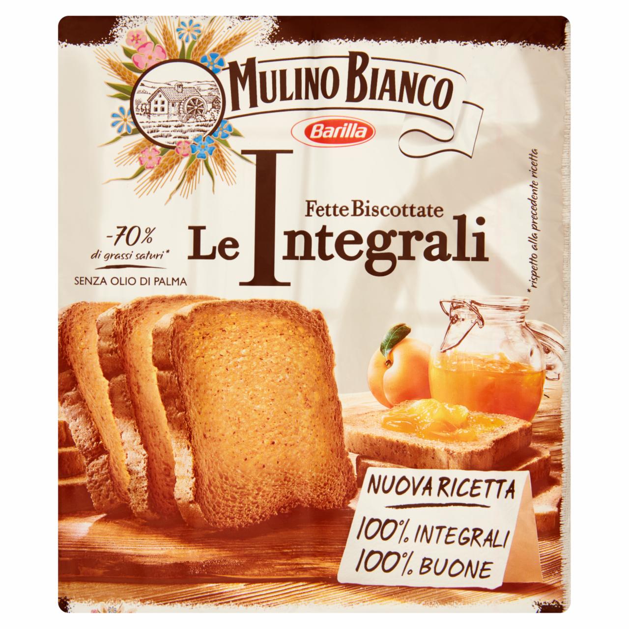 Képek - Barilla Mulino Bianco Fette Biscottate Integrali teljes kiőrlésű kétszersült 315 g