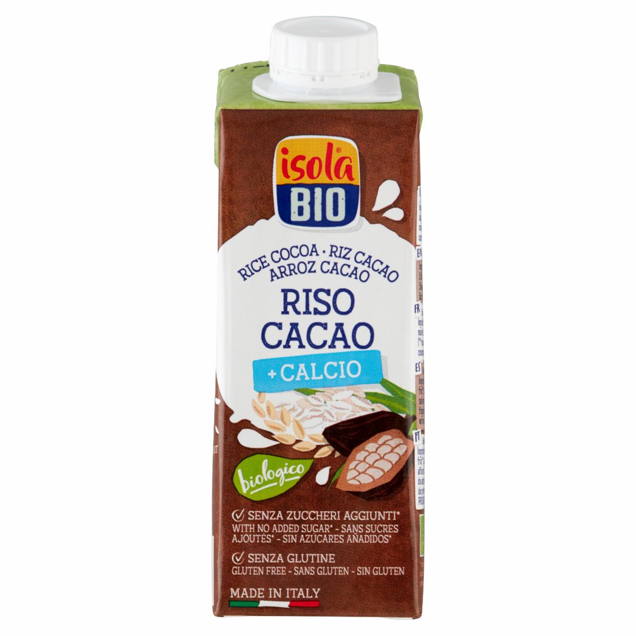 Képek - Isola Bio glutén- és laktózmentes bio kakaós rizsital 250 ml